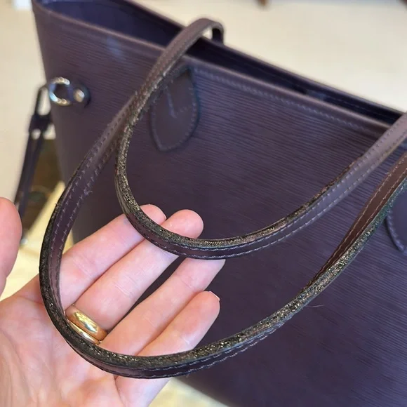 Louis Vuitton Purple Tote Bag without Pouch - Picture 13 of 14